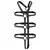 Fetish Submissive Bondage Adjustable Harness Torso & Arms Black