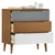 shumee vidaXL Predalnik, rjava barva, 80x40x80 cm, masiven borov les
