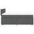 Vidaxl Box spring postelja z vzmetnico temno siva 140x200 cm blago