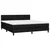 Vidaxl Box spring postelja z vzmetnico LED črna 160x200 cm blago