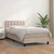 Vidaxl Box spring postelja z vzmetnico kapučino 90x200 cm umetno usnje