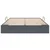 Krevet s od storage s pohranom Tamnosiva 137 x 190 cm Baršun