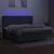 Vidaxl Box spring postelja z vzmetnico LED temno siva 200x200 cm blago