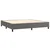 Krevet box spring s madracem LED sivi 200x200cm od umjetne kože