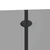 Ograda za tuš Crna 120 x 140 cm ESG staklo i aluminij