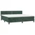 Vidaxl Box spring postelja z vzmetnico temno zelena 200x200 cm žamet