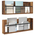 Polica za časopise s policom 2 pcs Staro drvo 80 x 12 x 30 cm