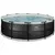 Okvirni bazen O 450 x 122 cm sa pješčanim filtrom - Black Leather Style