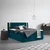 Boxspring Krevet Minola Gold Exkluziv 160/200 cm , petrolej plava