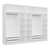 Hanah Home Garderober Kale-5232, 315x255x52 cm, Beli
