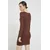 Obleka Abercrombie & Fitch rjava barva,