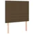 Vidaxl Box spring postelja z vzmetnico temno rjava 80x200 cm blago