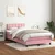 Vidaxl Box Spring postelja z vzmetnico Pink 120x220 cm Velvet