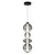 LED luster na sajli DAPHNE LED/36W/230V siva