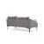 Atelier del Sofa Ugaona garnitura Leo 90x65x255cm Siva