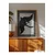 WallXpert uramljena slika 115208, The Black Swan Hilme af Klint, crni labud u letu, 30 x 40 cm, ram u boji prirodnog drveta
