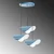 Opviq Luster Vatoz-Nus-6141, 75-112cm, 50 cm, 3xE27, Plavi