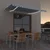 Tenda na ručno uvlačenje LED 400 x 300 cm plavo-bijela