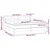 Krevet s oprugama i madracem crni 200x200 cm od tkanine