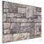 Zidne panele 10 pcs Svjetlosiva 100 x 50 cm EPS pjena