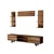 Hanah Home TV Komoda Rb-165, 180x45x40 cm, Orah
