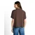 TOM TAILOR DENIM Bluza temno rjava/bela