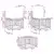 Set vanjskih sofa 5 pcs Crna i tamno siva Poliester
