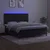 Greatstore Box spring postelja z vzmetnico LED črna 180x200 cm žamet