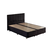 Hanah Home Bračni krevet sa prostorom za odlaganje Ela Double 160x38x200cm Crni