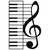 Opviq Zidna dekoracija Musical, 47x70 cm, 1.2 mm, Crna