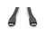 Silikonski kabel USB-C na USB-C, 5Gbps, 4K, 100W, 2m, črn