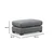 Atelier del Sofa Ugaona garnitura Loop 1 95x85x246cm Siva