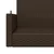 Vidaxl Gugalna klop rjava 119x56x48 cm poli ratan