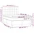 Vidaxl Box spring postelja z vzmetnico LED modra 140x200 cm blago