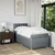 Vidaxl Box spring postelja z vzmetnico svetlo siva 90x190 cm blago