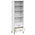 Regal za knjige s 2 ladice bijeli 60x35x180cm masivno drvo OSLO