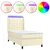 Krevet box spring s madracem LED krem 90x200 cm od umjetne kože