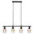 Rabalux Indiana, metal Visilica lampa,E14 4x MAX25W, mat crna