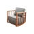 Atelier del Sofa Fotelja Sallanan 71x57x80cm Plava