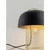 SQUBE STOLNA LAMPA  E27/12W/CRNO - ZLATNA