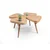 Hanah Home klub sto Inci 100, 100 cm, hrast