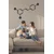 WallXpert metalni zidni ukras 5439, strukturna formula molekula resveratrola, 75 x 47 cm, crni