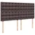 Vidaxl Box spring postelja z vzmetnico temno rjav 200x200 cm blago