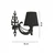 Opviq Zidna lampa Gloria, 15x10x13cm, IP20, Crna
