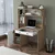 Hanah Home Radni sto i polica za knjige, Beli
