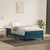 Vidaxl Box Spring postelja brez vzmetnico Temno modra 100x220 cm Žamet