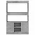 Visoka komoda boja betona 92x33x140 cm od konstruiranog drva
