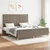 Vidaxl Posteljni okvir brez vzmetnice taupe 180x200 cm blago