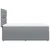 Vidaxl Box spring postelja z vzmetnico svetlo siva 90x190 cm blago