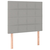 vidaXL Box spring postelja z vzmetnico LED sv. siva 100x200 cm blago